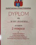 Dyplom za zajęcie drugiego miejsca w turnieju